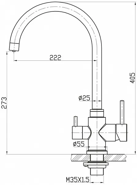Смеситель BelBagno BB-LAM15A-IN для кухонной мойки фото 3