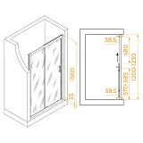 Душевая дверь RGW Passage 350801612-11 фото 4