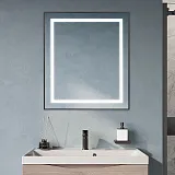 Зеркало BelBagno Kraft 70x80 SPC-KRAFT-700-800-SENS-NERO с подсветкой фото 8