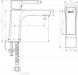 Смеситель Lemark Ursus LM7206BL для раковины с донным клапаном фото 2