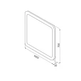 Зеркало Iddis Edifice 70x100 4610029052278 с подсветкой фото 4