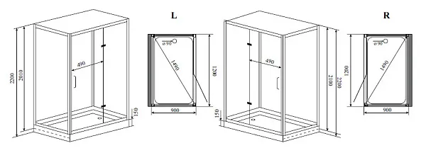 Душевая кабина Timo Premium H-511L фото 2