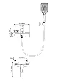 Смеситель для ванны с душем Wonzon & Woghand FLEX WW-88037072-MB фото 1
