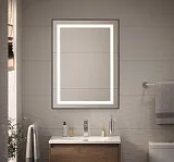 Зеркало BelBagno Kraft 60x80 SPC-KRAFT-600-800-SENS-NERO с подсветкой фото 8