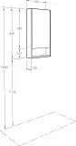 Зеркало-шкаф Акватон Сканди 45x85 см 1A252002SDB20 фото 5