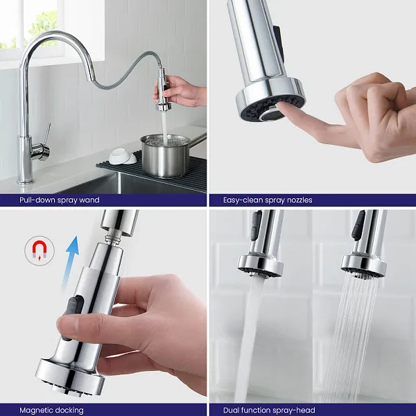 Смеситель для кухонной мойки TIMO Saona 2316/00FL фото 6