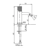Смеситель для биде PAINI Cox grip 7GCR304 фото 2