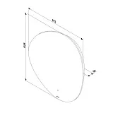 Зеркало AM.PM X-Joy 67,5x62,8 M85MOX50701WG с подсветкой фото 10