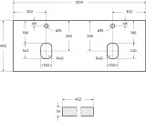 Столешница BelBagno Ek 120 EK-120-2-BL фото 5