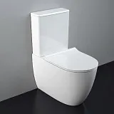 Унитаз-компакт VitrA Sento 9830B003-7203 напольный безободковый с микролифтом фото 2