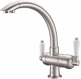Смеситель ZorG Sanitary ZR 327 YF SATIN для кухонной мойки фото 1