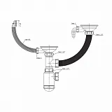 Сифон GranFest СФ-0001 для раковины фото 3