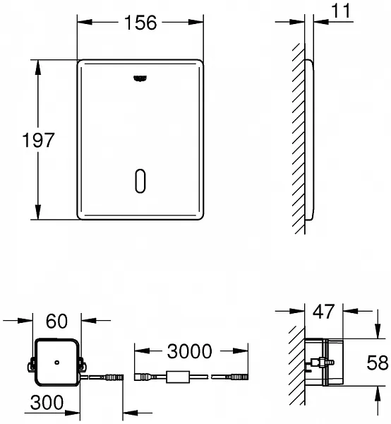 Смывная клавиша для унитазов Grohe Tectron Skate 38698SD1 фото 2