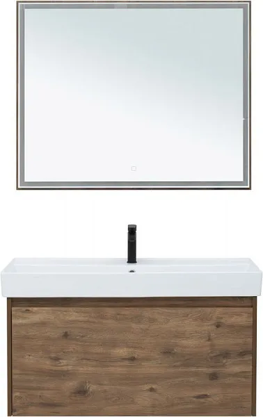 Зеркало Aquanet Nova Lite 99x80 249519 с подсветкой фото 5