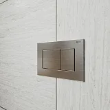 Кнопка смыва Point Ника PN44081SB сталь брашированная фото 3