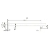 Кронштейн для верхнего душа PAINI 50PJ745TT35 фото 8