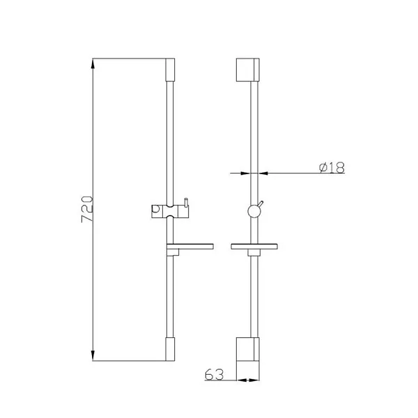 Душевая штанга D-Lin D63509 фото 3