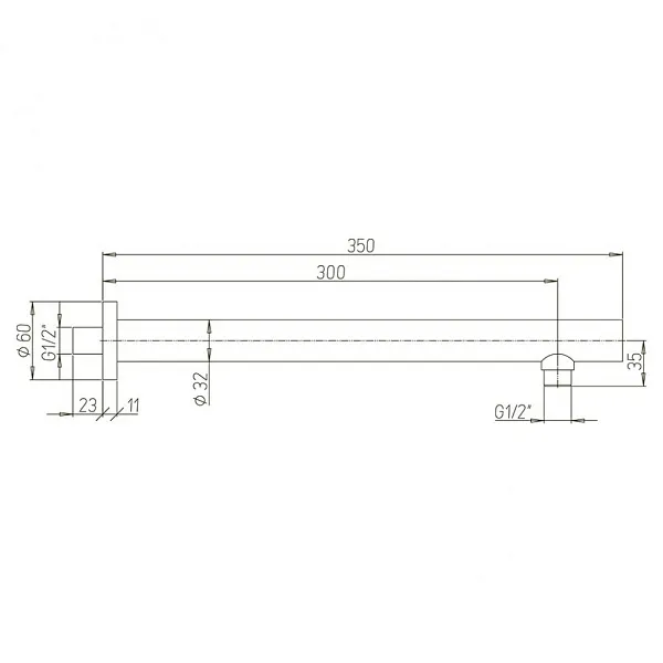 Кронштейн для верхнего душа PAINI 50PJ745TT35 фото 8