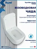 Унитаз-компакт Teymi Mandy Vortex W01855 напольный безободковый с микролифтом фото 1