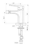 Смеситель для биде Wonzon & Woghand ATHENS WW-085001-CR фото 1
