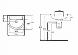 Раковина Ideal Standard Ecco W434001 55 см фото 2