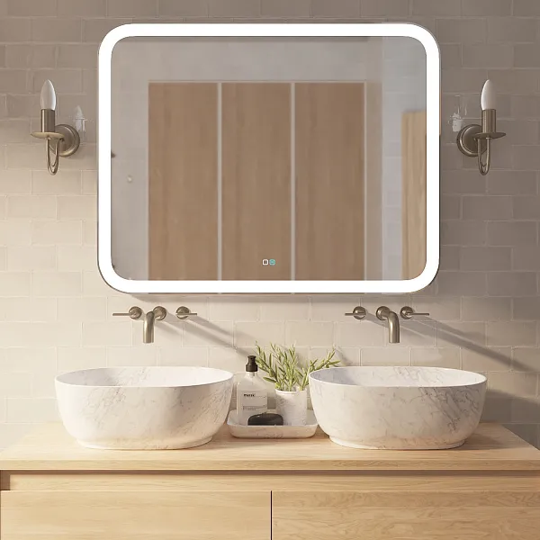 Зеркало Mixline Стив-2 80x100 4620001988211 с подсветкой фото 6