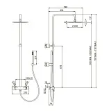 Душевая стойка PAINI Cox 78PZ689TH фото 10