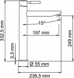 Смеситель WasserKRAFT Main 4103H для раковины-чаши фото 3