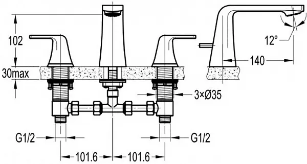 Смеситель Cezares Globo GLOBO-F-BLS-01-W0 для раковины фото 2