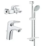 Комплект смесителей Grohe Eurostyle 124416 3 в 1 фото 1