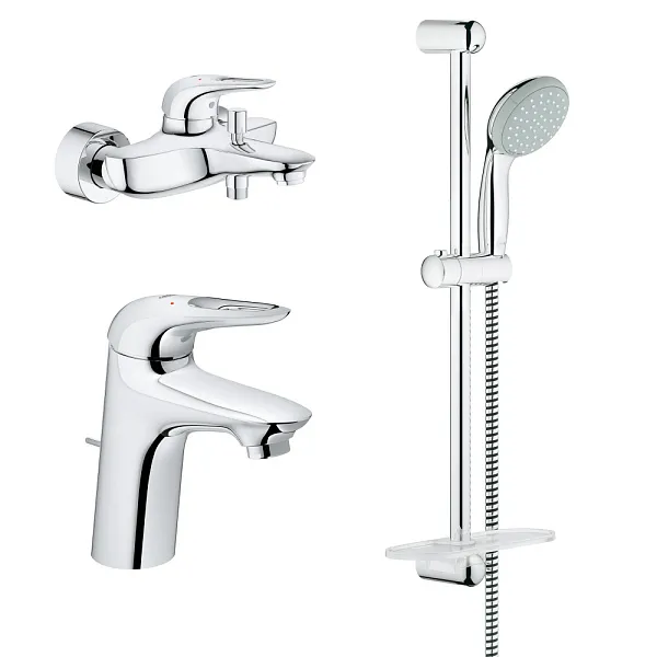 Комплект смесителей Grohe Eurostyle 124416 3 в 1 фото 1