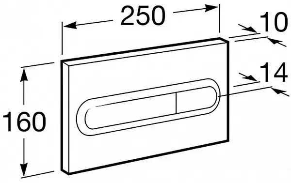Смывная клавиша для унитазов Roca  890095001 фото 3