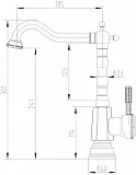 Смеситель Lemark Jasmine LM6605ORB для кухонной мойки фото 2