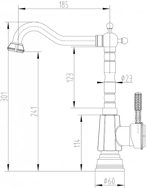 Смеситель Lemark Jasmine LM6605ORB для кухонной мойки фото 2