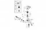 Смеситель Grohe Eurosmart 25241003 для ванны с душем фото 2