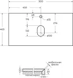 Столешница BelBagno Kep 90 KEP-90-MCO фото 5