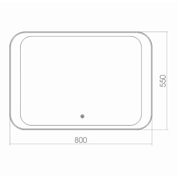 Зеркало Mixline Индиго 55x80 4620001987634 с подсветкой фото 2