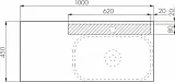 Столешница Акватон Мишель 100 1A253103MIX40 фото 4