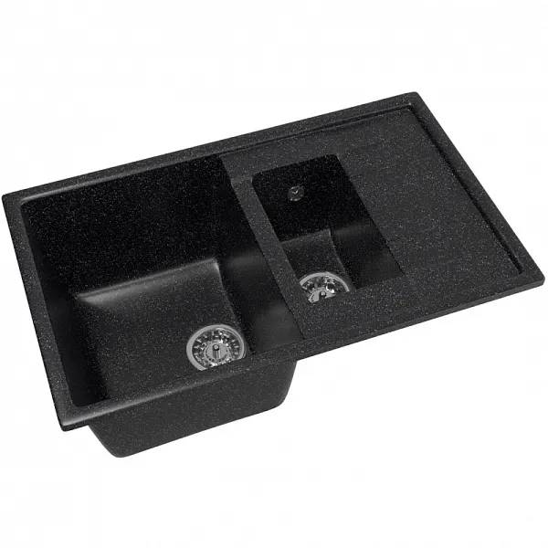 Кухонная мойка Mixline ML-GM22-308 Черная 525178 фото 1