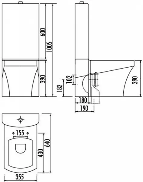 Бачок для унитаза Creavit Sorti SR410-00CB00E-0000 фото 3