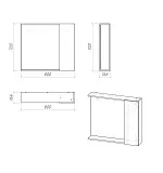 Зеркало-шкаф Grossman Юнит 80x70 Кадена вуд фото 4