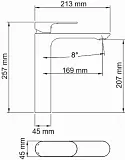 Смеситель WasserKRAFT Elbe 7403H для раковины-чаши фото 7