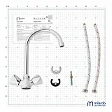 Смеситель Milardo Sardinia SARSB00M05 для кухонной мойки фото 5