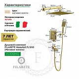 Душевой комплект FILARETE Waterfall FL1010MG фото 3