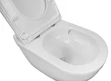 Унитаз Azario Fora AZ-0017-UQ1 подвесной безободковый с сиденьем микролифт фото 10