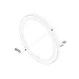 Зеркало AM.PM X-Joy 60x60 M85AMOX0601WG с подсветкой фото 10