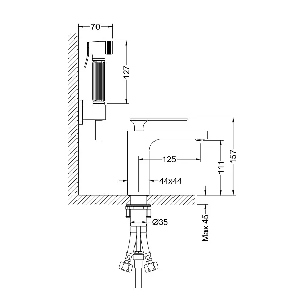 Смеситель для раковины TIMO Torne 4360/00G фото 2