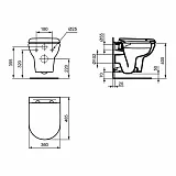 Унитаз подвесной Ideal Standard Exacto X022601 фото 3
