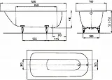 Стальная ванна Kaldewei Saniform Plus 361-1 150x70 1116.0001.0001 фото 8