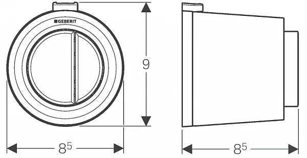 Смывная клавиша для унитазов Geberit Type 01 116.049.11.1 фото 2